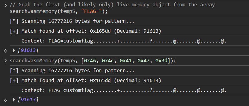 Using the script to search for text/bytes
